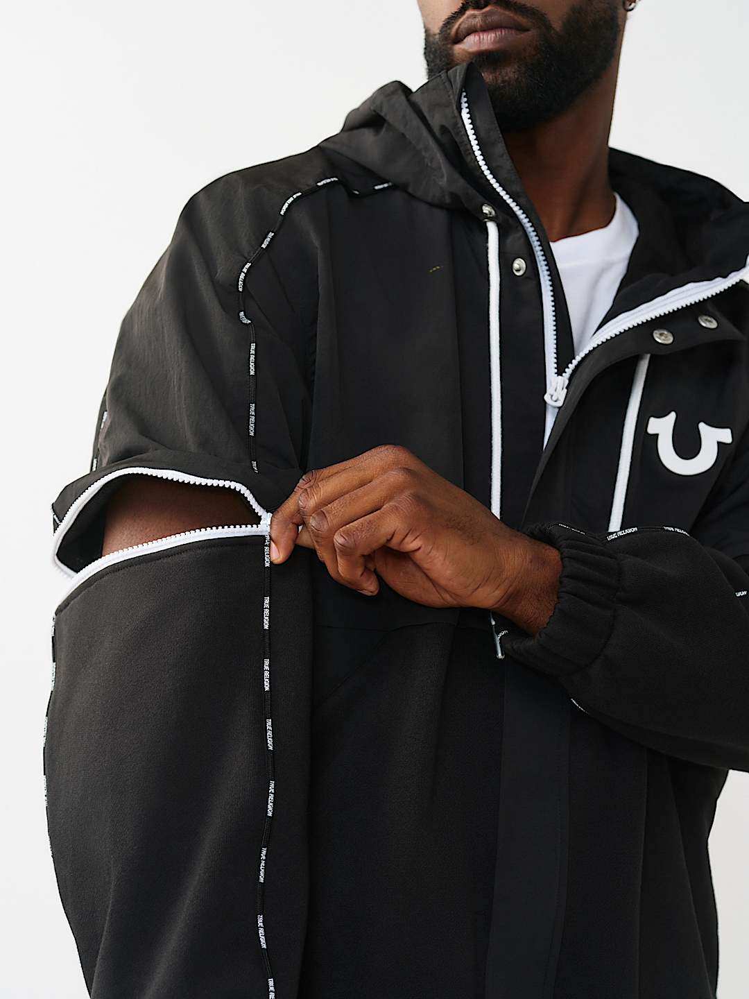 NYLON FLEECE ZIP-OFF JACKET, image 4