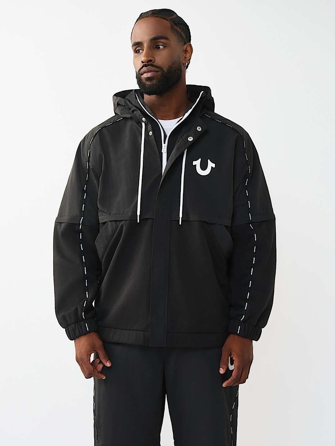NYLON FLEECE ZIP-OFF JACKET, image 1