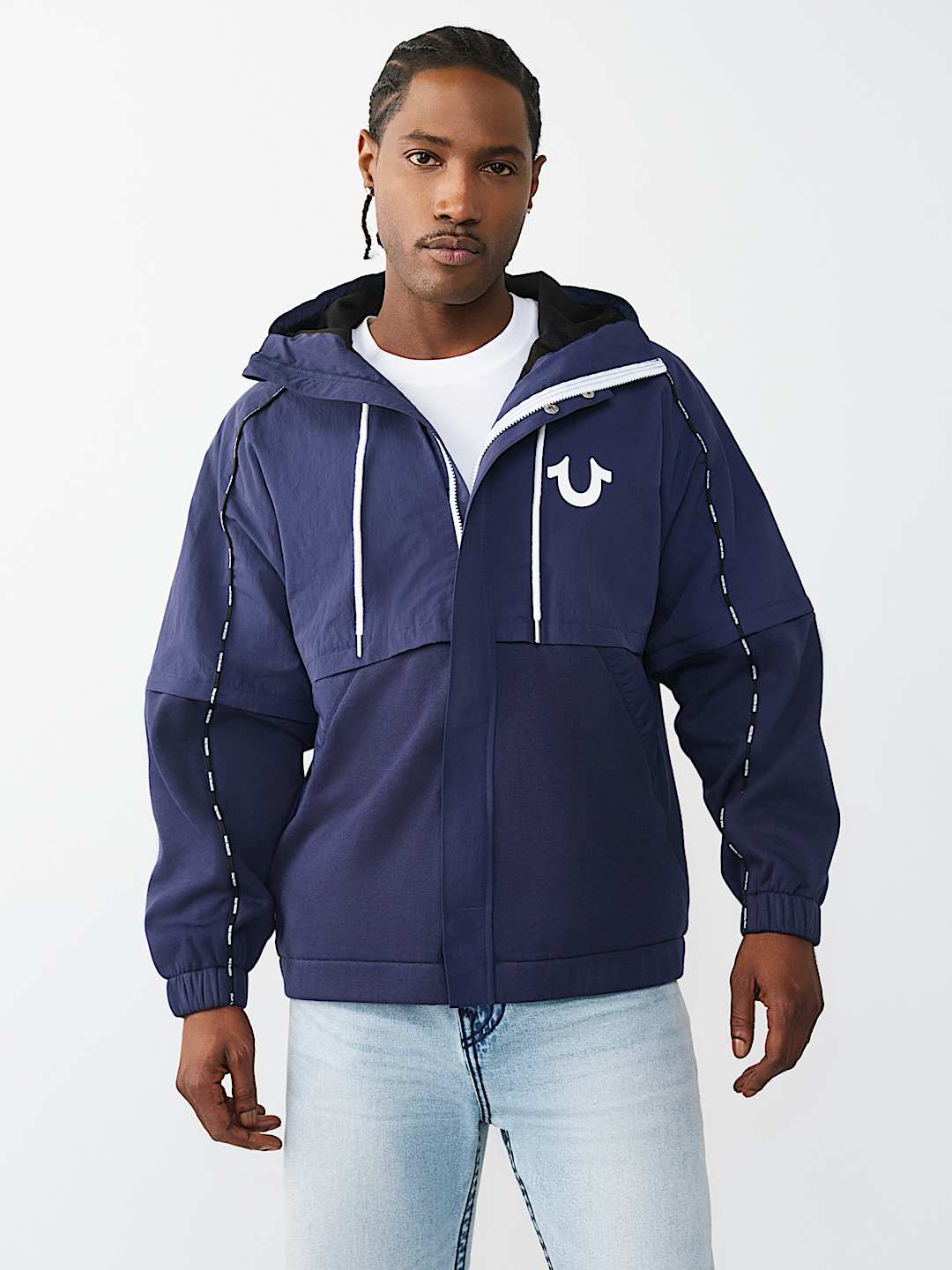 NYLON FLEECE ZIP-OFF JACKET, image 1