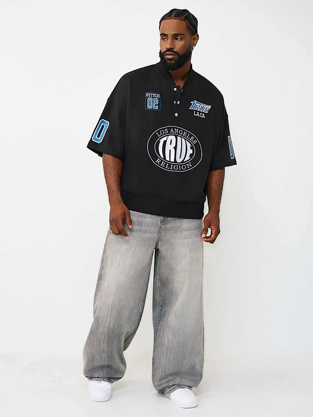 SHORT SLEEVE OVERSIZED SPORT SWEATSHIRT, image 2