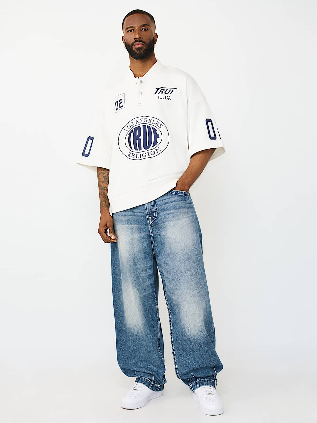 SHORT SLEEVE OVERSIZED SPORT SWEATSHIRT, image 2