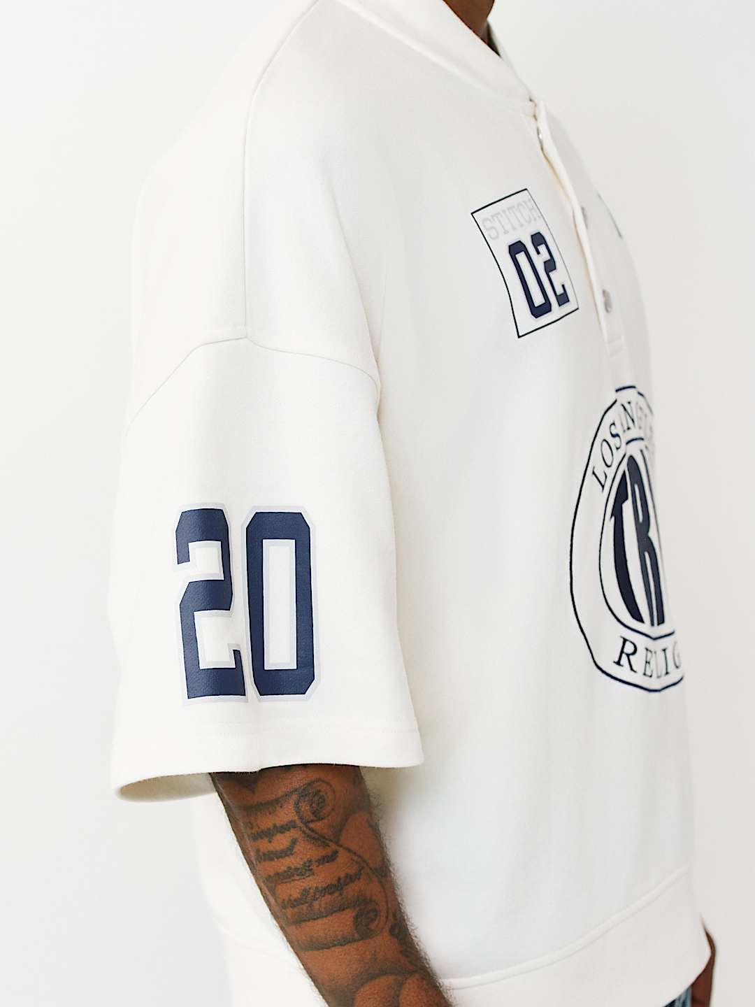 SHORT SLEEVE OVERSIZED SPORT SWEATSHIRT, image 5