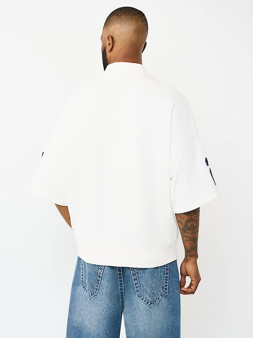 SHORT SLEEVE OVERSIZED SPORT SWEATSHIRT, image 6