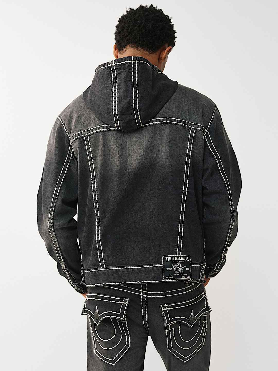SUPER T HOODED DENIM JACKET, image 5