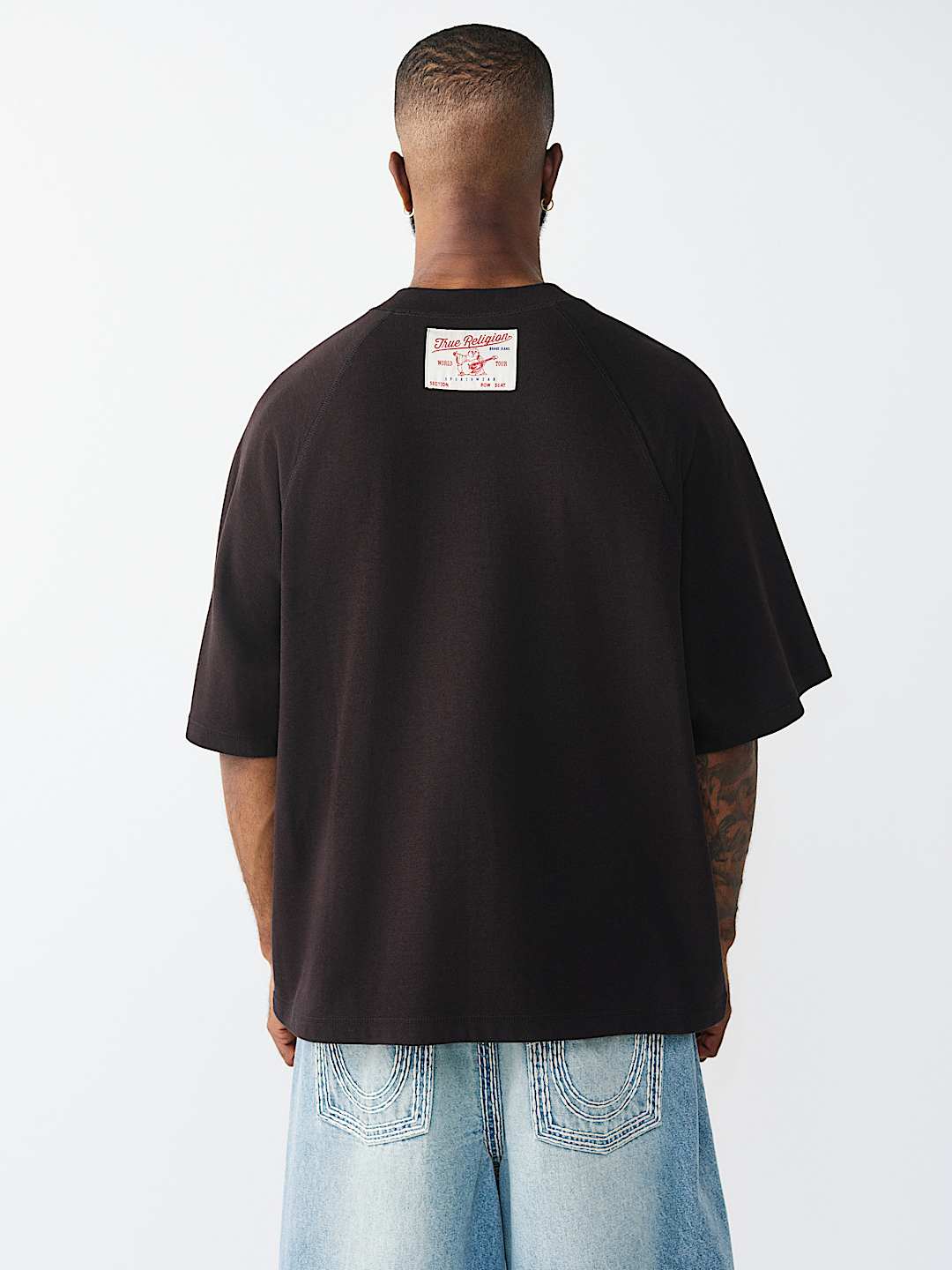 RAGLAN OVERSIZED HENLEY TEE, image 4