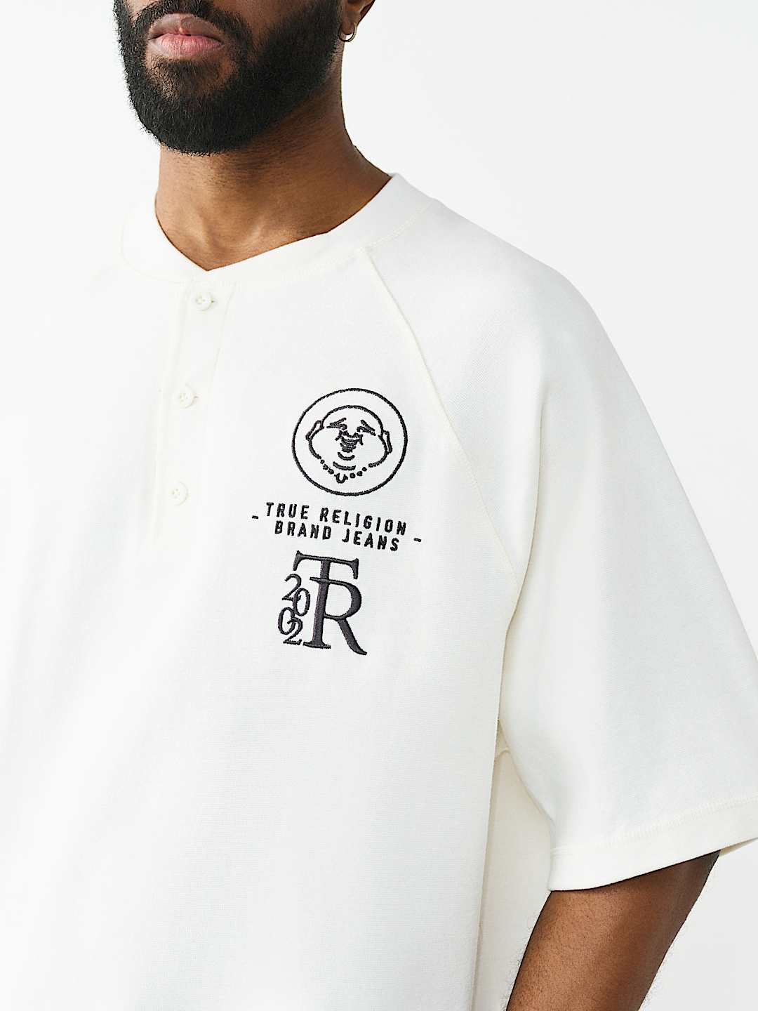 CAMISETA HENLEY GRANDE CON MANGAS RAGL&Aacute;N, image 2