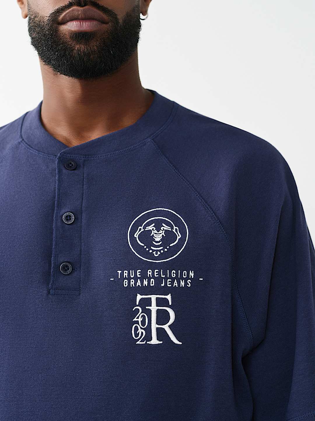 RAGLAN OVERSIZED HENLEY TEE, image 4