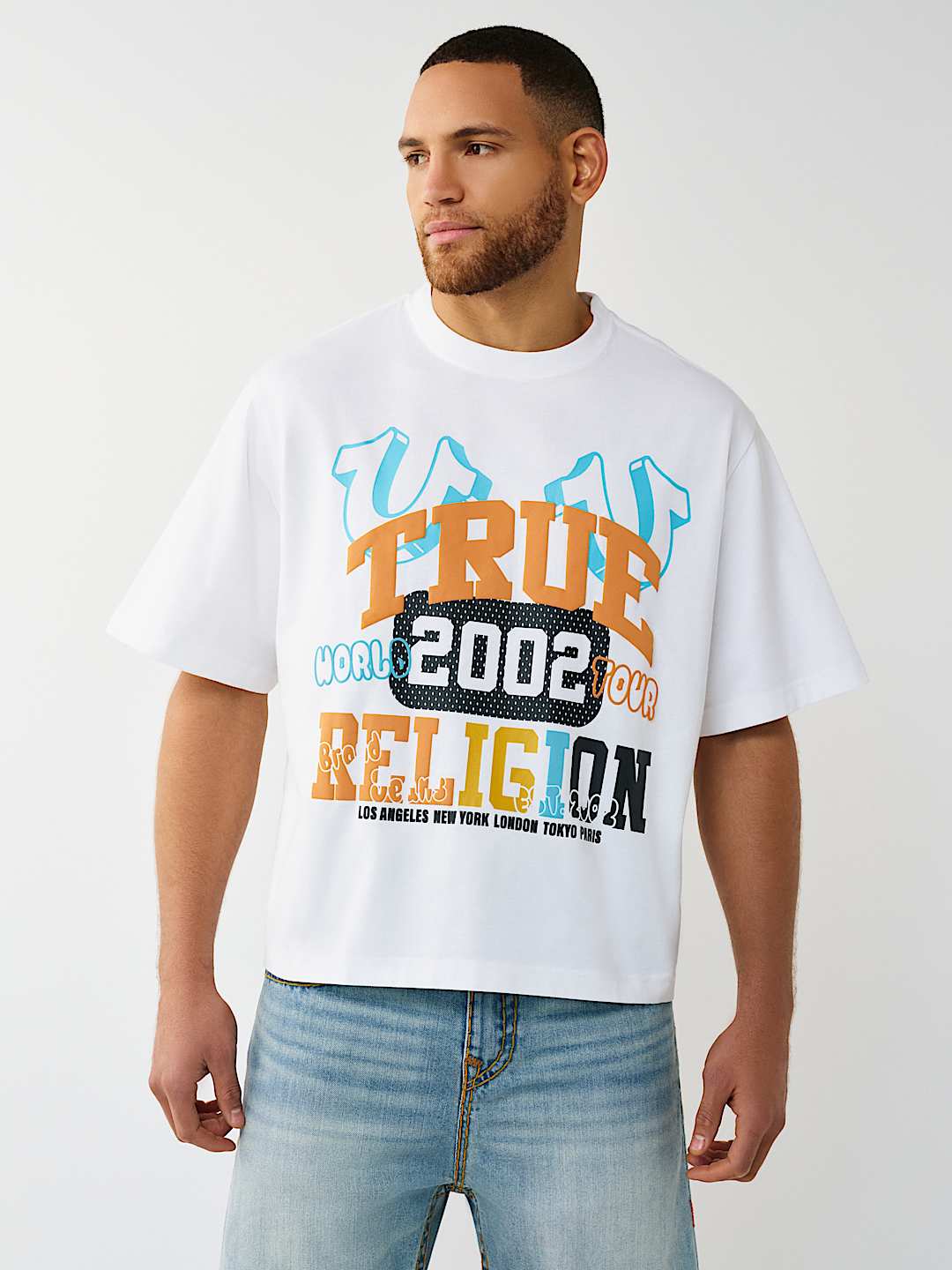 UNIVERSITY LOGO HEAVYWEIGHT BOXY TEE, image 1