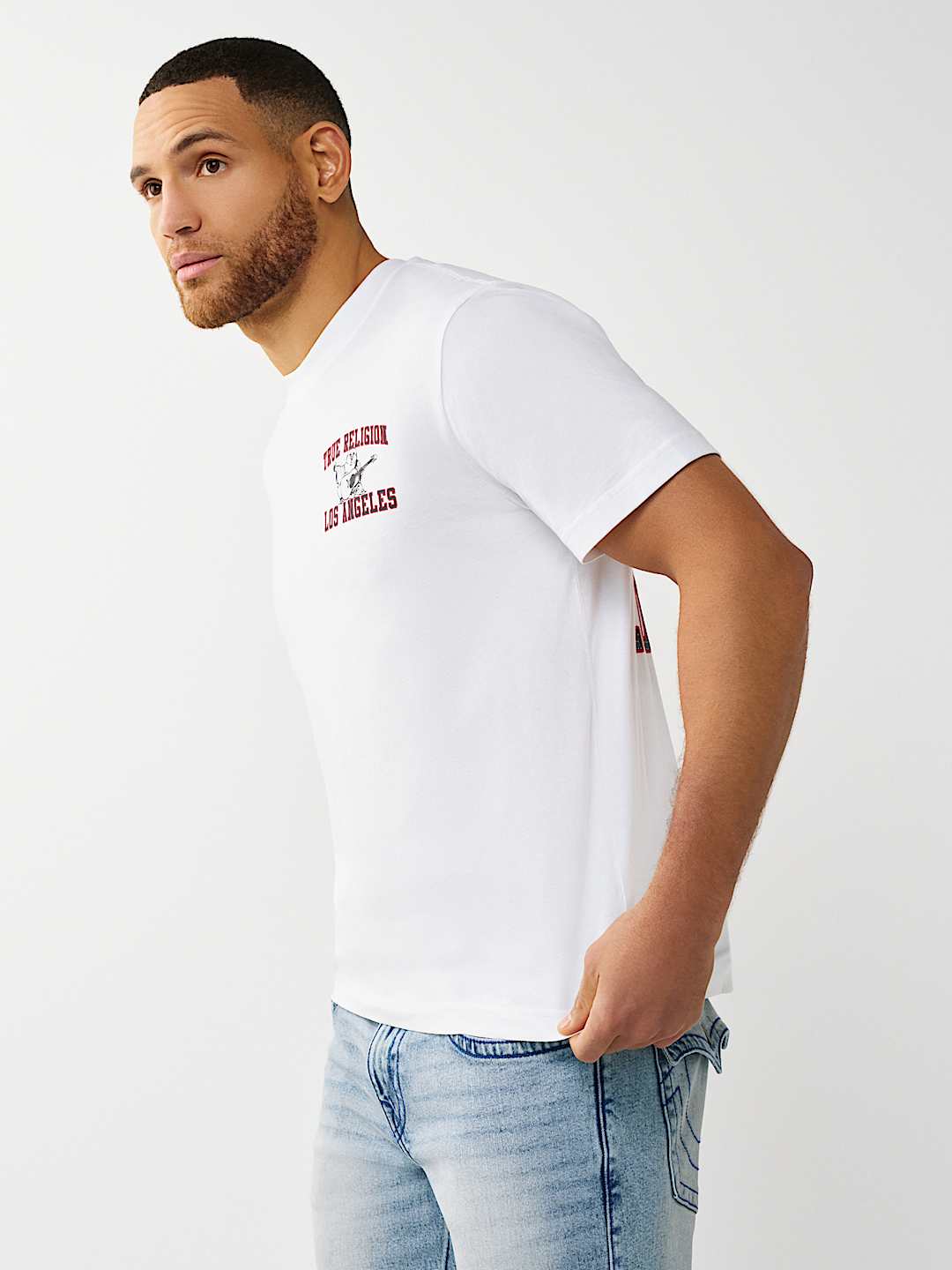 MESH PRINT BUDDHA TEE, image 3