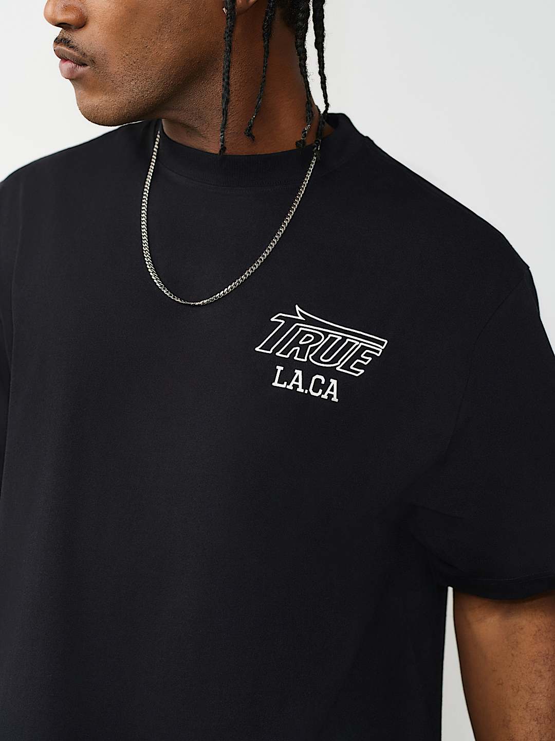 PRINT MESH STACKED LOGO HEAVYWEIGHT BOXY TEE, image 4