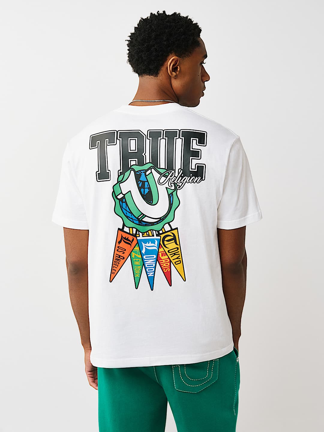 CAMISETA CON GR&Aacute;FICO DE BANDERINES CON HERRADURA, image 5