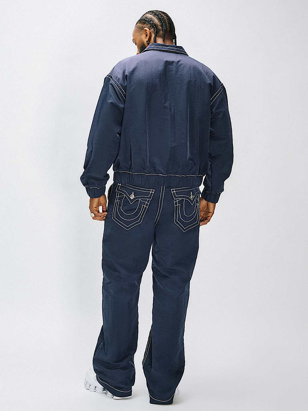 VINNY NYLON BIG T FLAP ULTRA BAGGY PANT 34", image 2