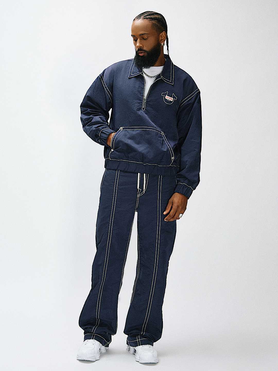 VINNY NYLON BIG T FLAP ULTRA BAGGY PANT 34", image 3