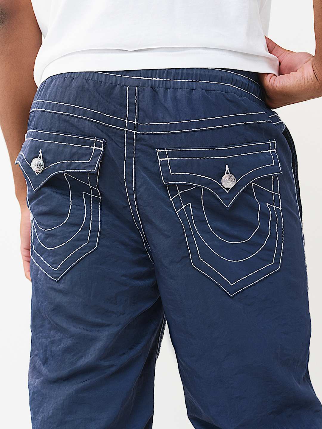 VINNY NYLON BIG T FLAP ULTRA BAGGY PANT 34", image 4