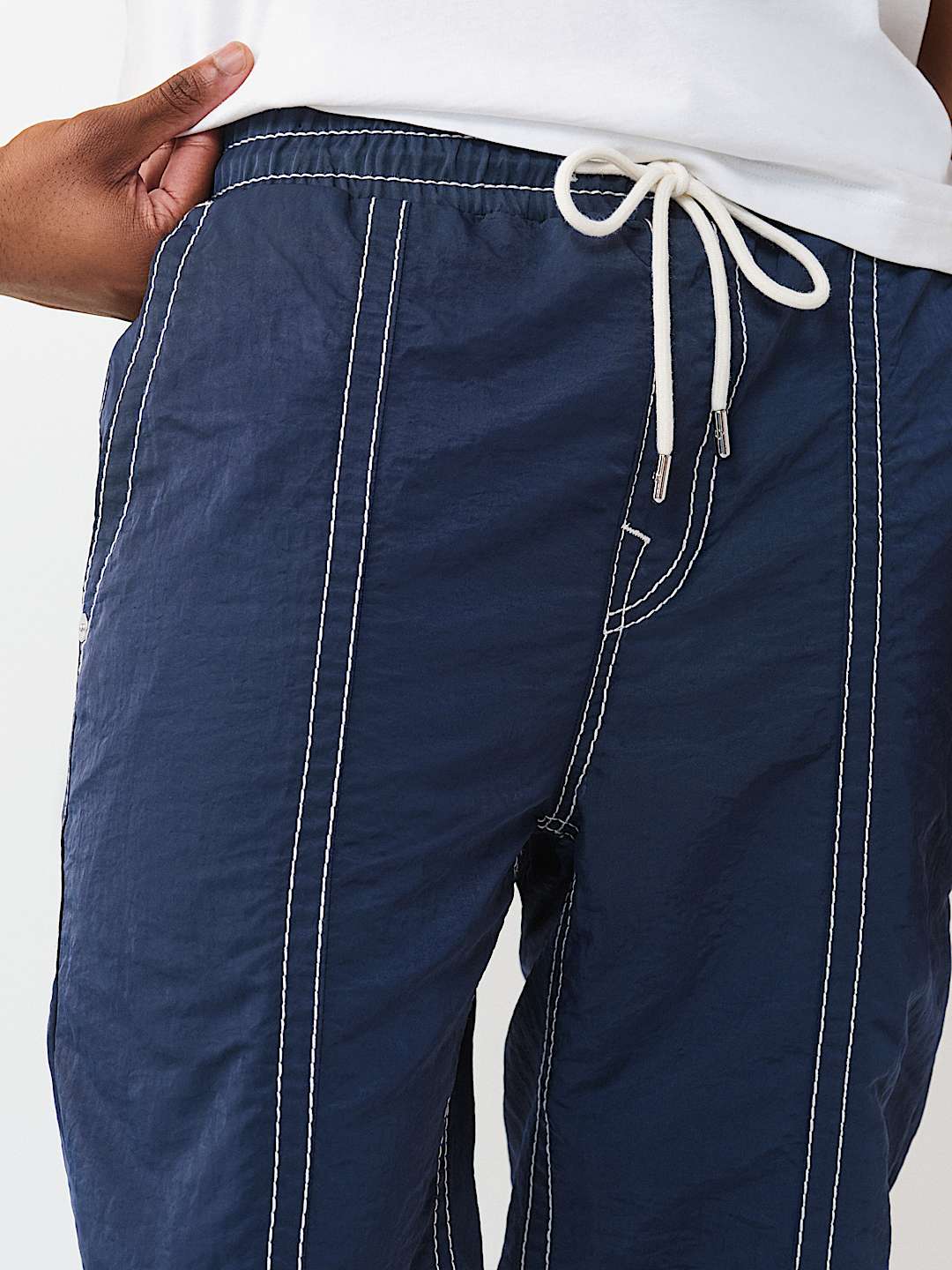 VINNY NYLON BIG T FLAP ULTRA BAGGY PANT 34", image 6