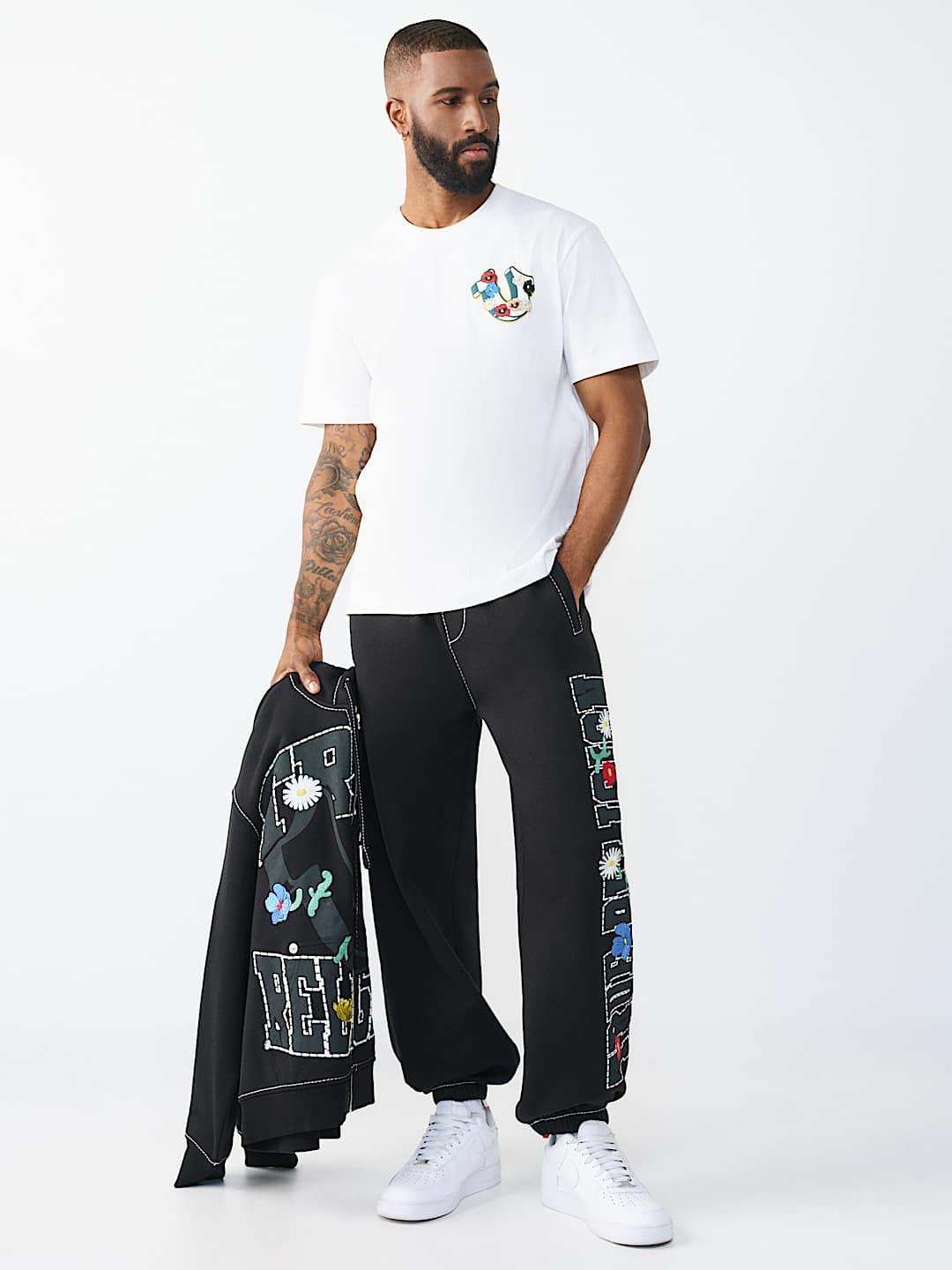 LOGO BIG T BAGGY JOGGER, image 2