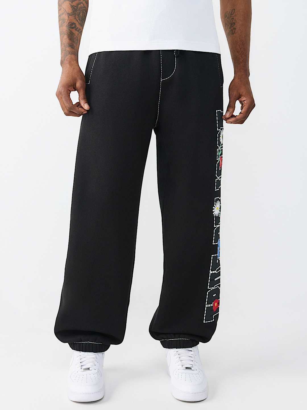 LOGO BIG T BAGGY JOGGER, image 4