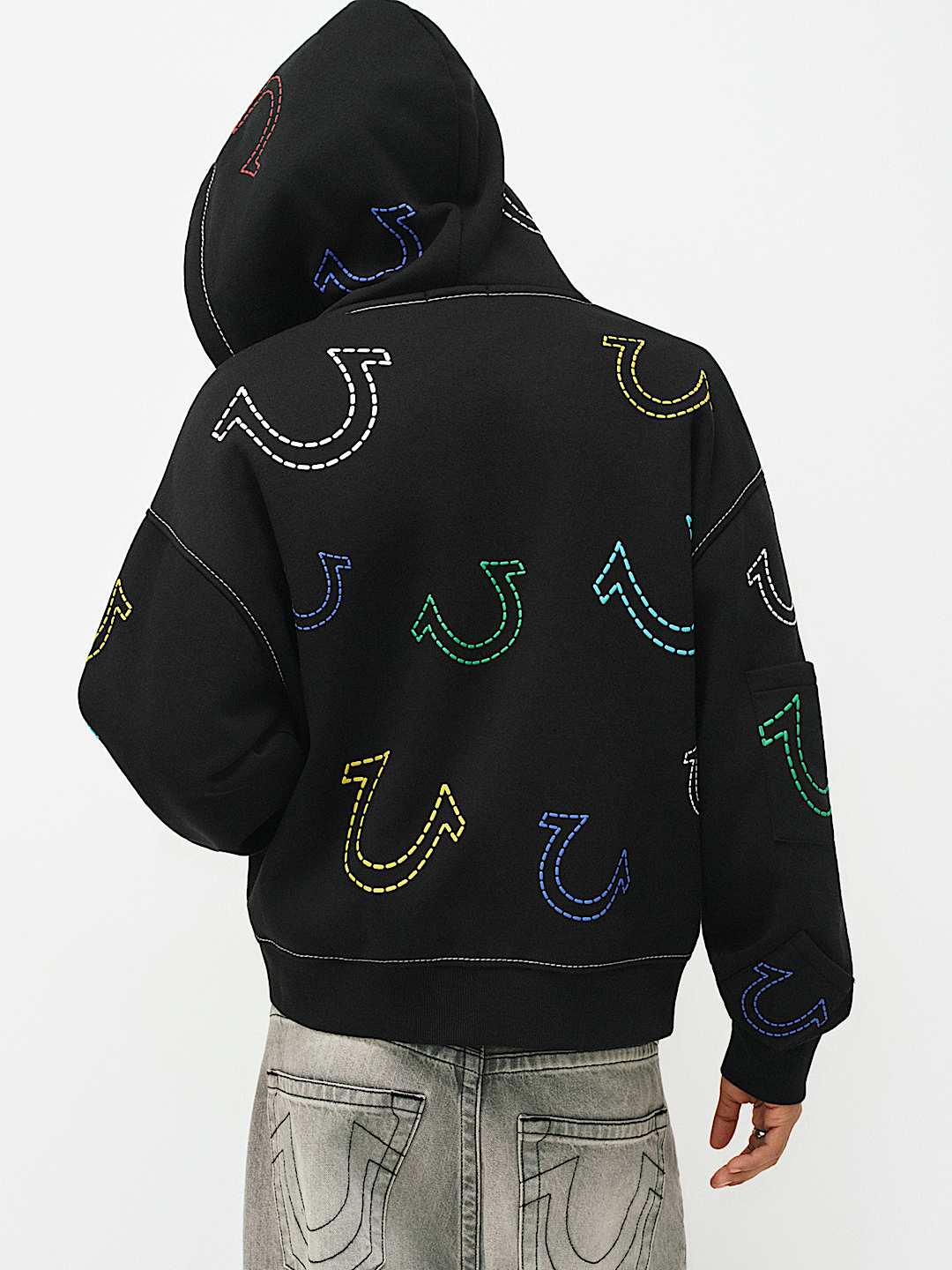 HORSESHOE BIG T BOXY ZIP HOODIE, image 3