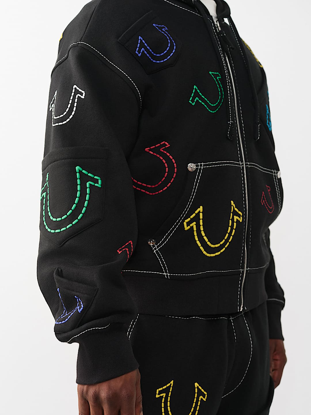 HORSESHOE BIG T BOXY ZIP HOODIE, image 4