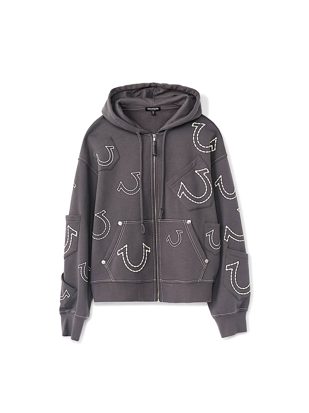 HORSESHOE BIG T BOXY ZIP HOODIE, image 6