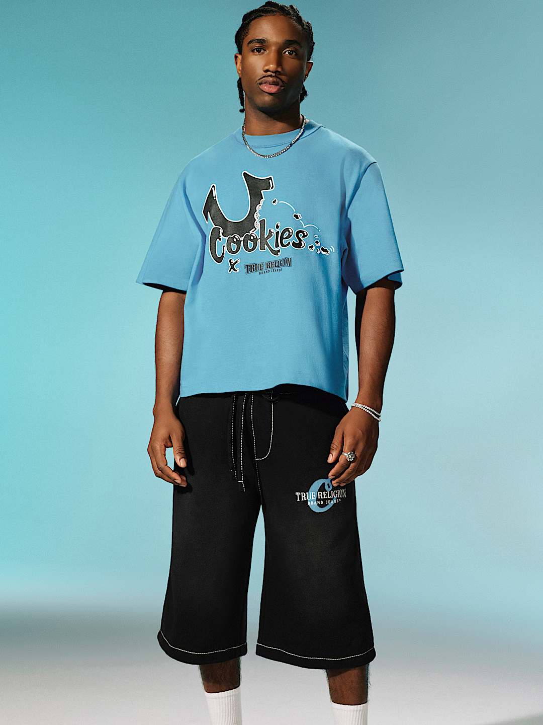 TRUE RELIGION X COOKIES LONG SWEAT SHORT