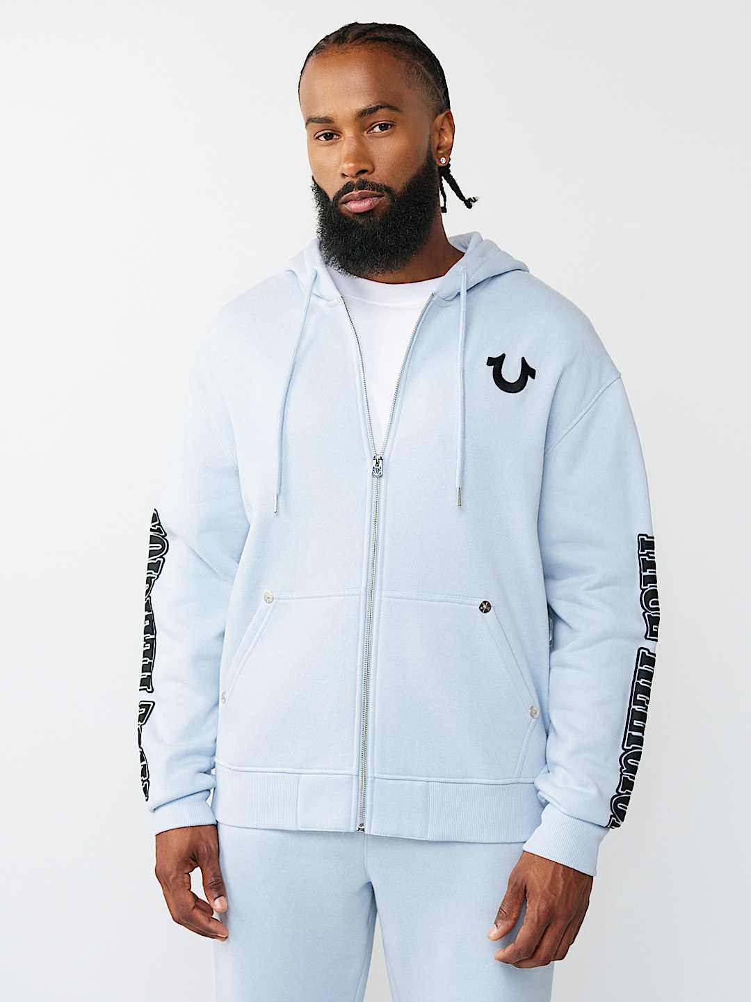 BUDDHA FACE LOGO ZIP HOODIE, image 7