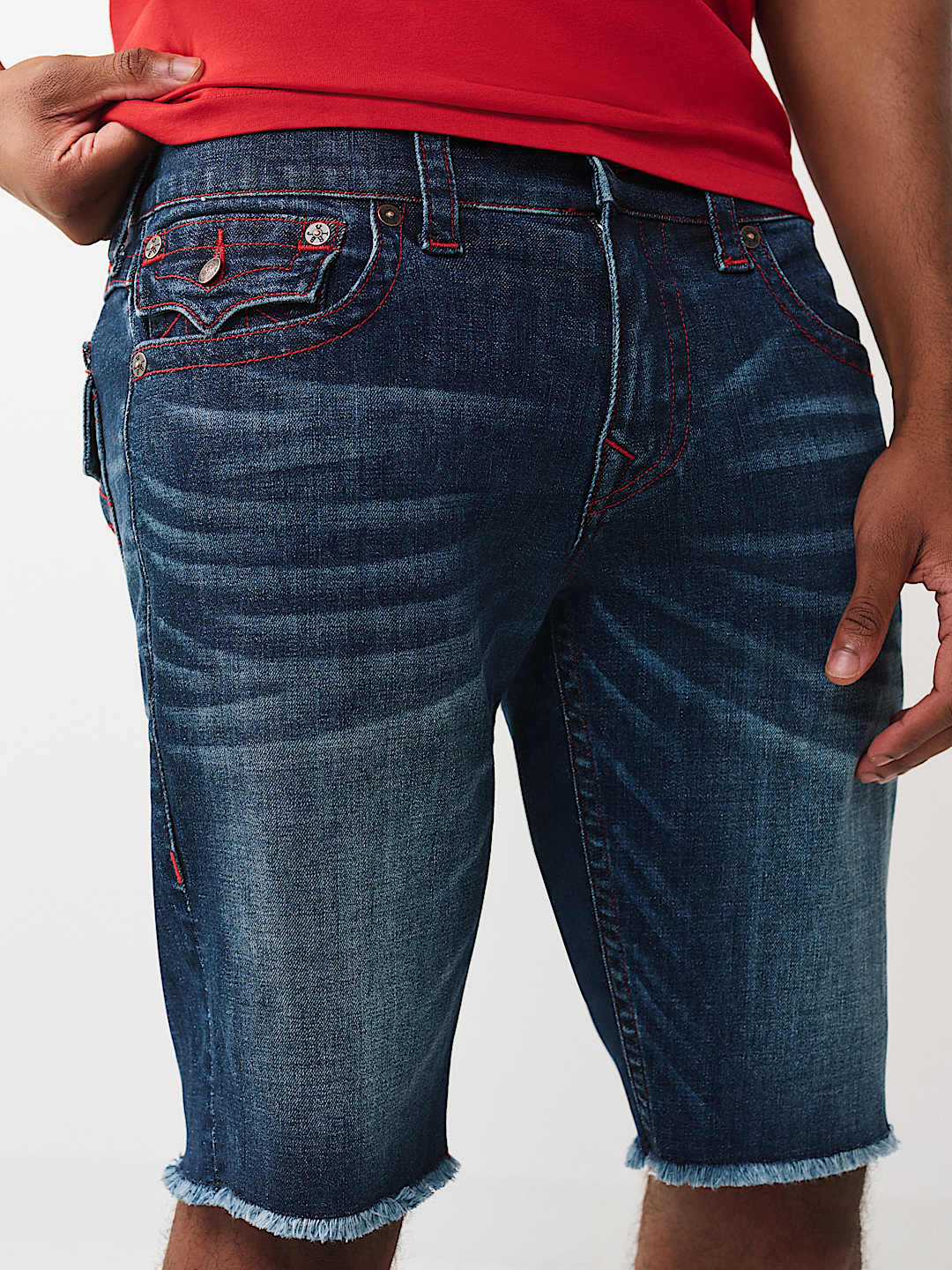 RICKY FRAYED HEM FLAP SHORT, image 4