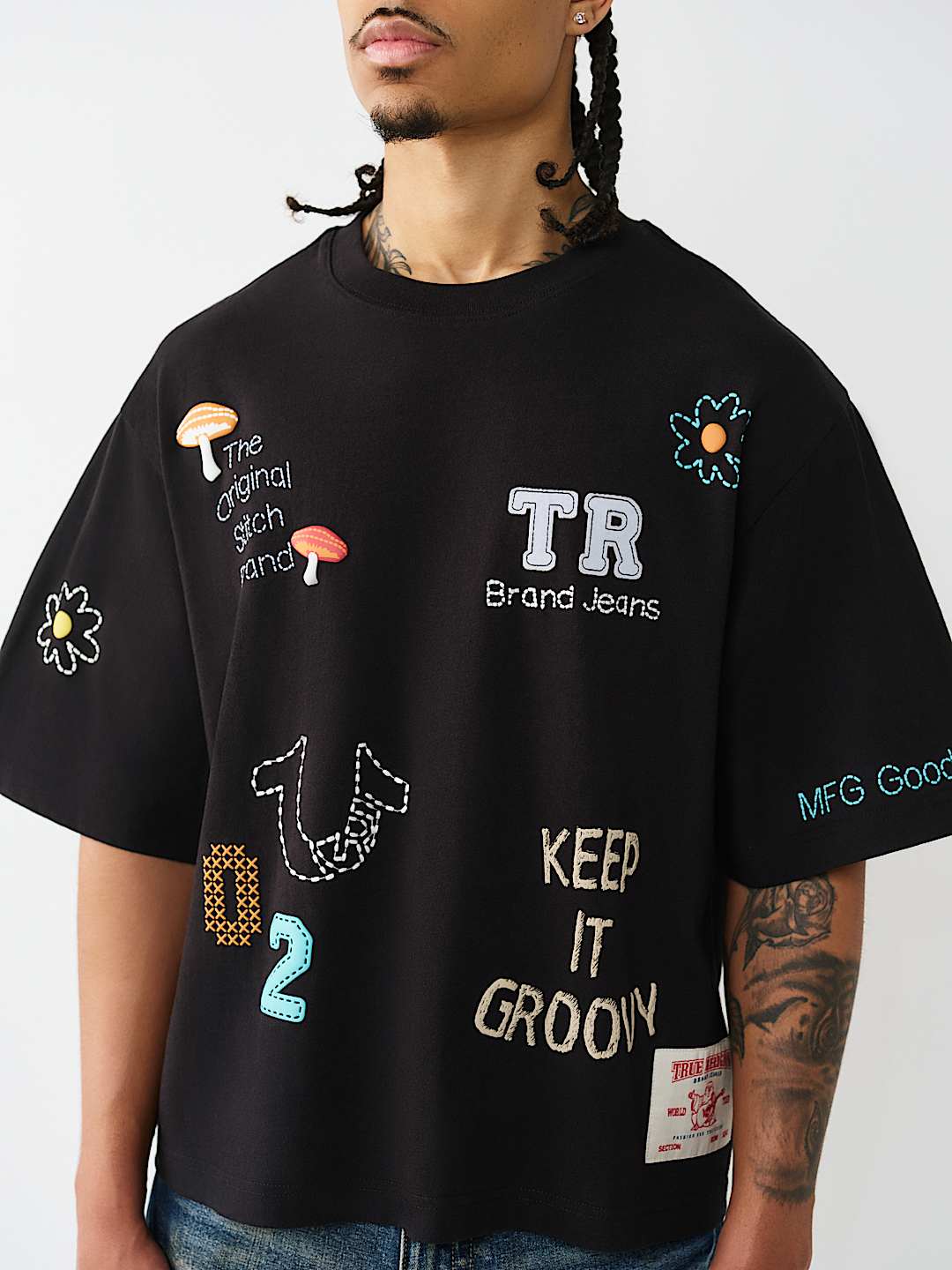 MULTI-LOGO HEAVYWEIGHT BOXY TEE, image 2