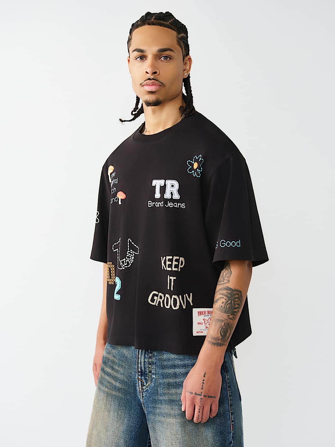 MULTI-LOGO HEAVYWEIGHT BOXY TEE, image 3