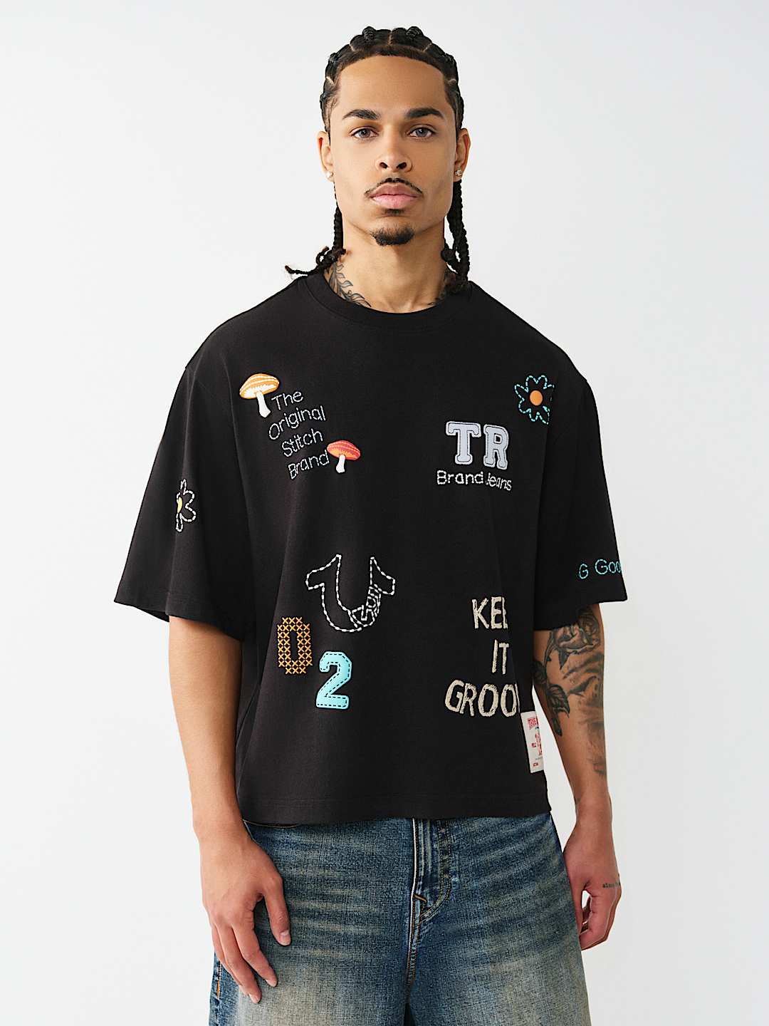 MULTI-LOGO HEAVYWEIGHT BOXY TEE, image 1