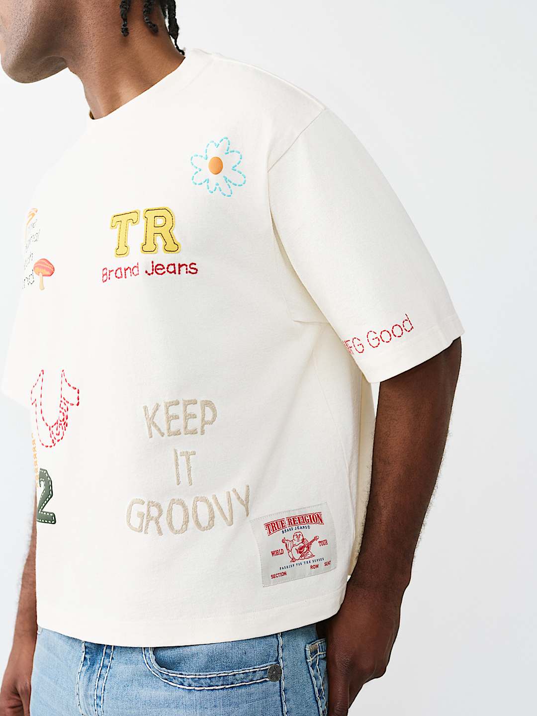 MULTI-LOGO HEAVYWEIGHT BOXY TEE, image 2