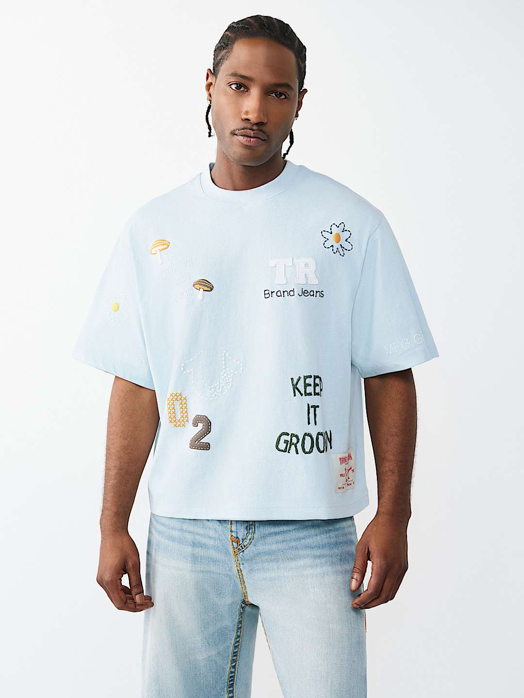 MULTI-LOGO HEAVYWEIGHT BOXY TEE, image 1