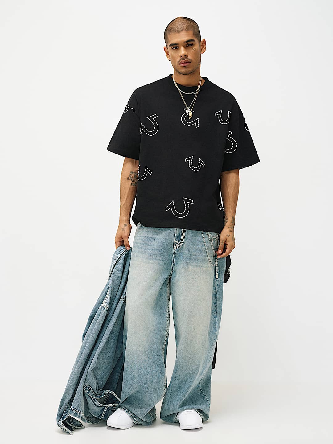 HORSESHOE PRINT LOGO HEAVYWEIGHT OVERSIZED TEE, image 1