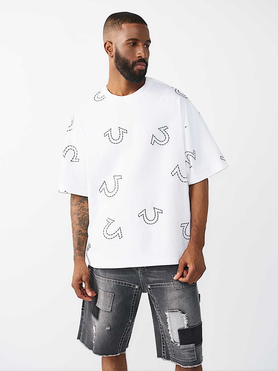 HORSESHOE PRINT LOGO HEAVYWEIGHT OVERSIZED TEE, image 4