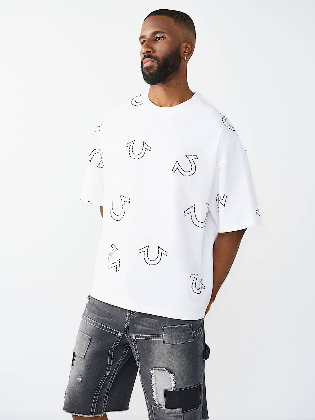 HORSESHOE PRINT LOGO HEAVYWEIGHT OVERSIZED TEE, image 5