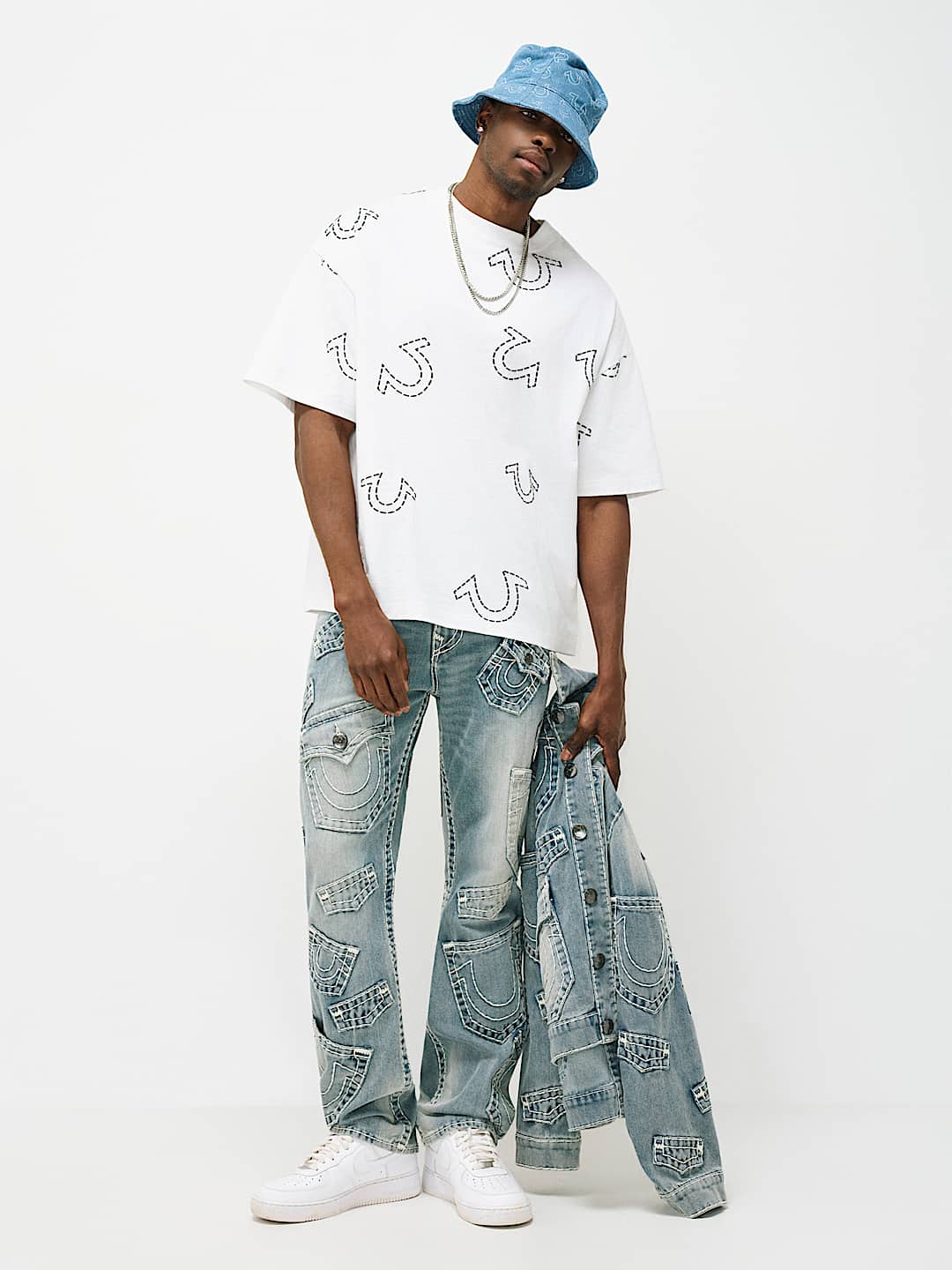 HORSESHOE PRINT LOGO HEAVYWEIGHT OVERSIZED TEE, image 1