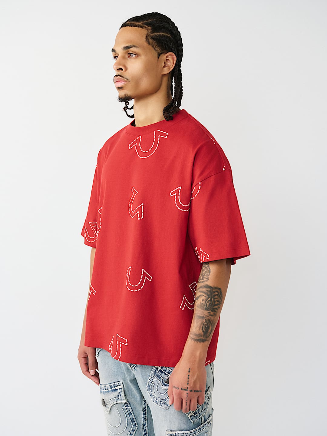 HORSESHOE PRINT LOGO HEAVYWEIGHT OVERSIZED TEE, image 3