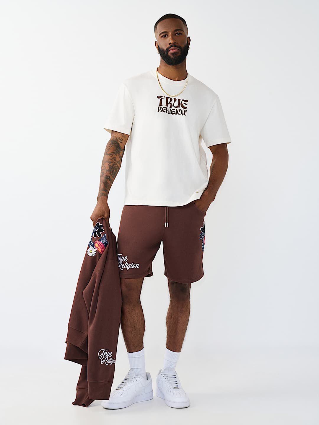 WAVY LOGO BUDDHA FACE GRAPHIC TEE, image 5