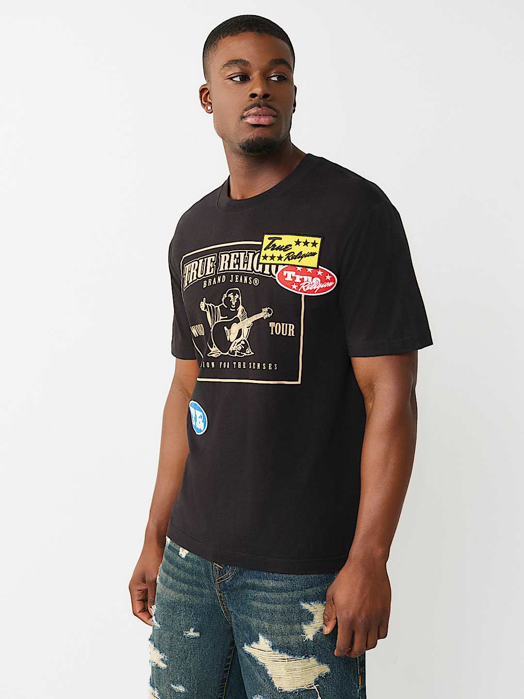 WORLD TOUR LOGO PATCH HEAVYWEIGHT TEE, image 3