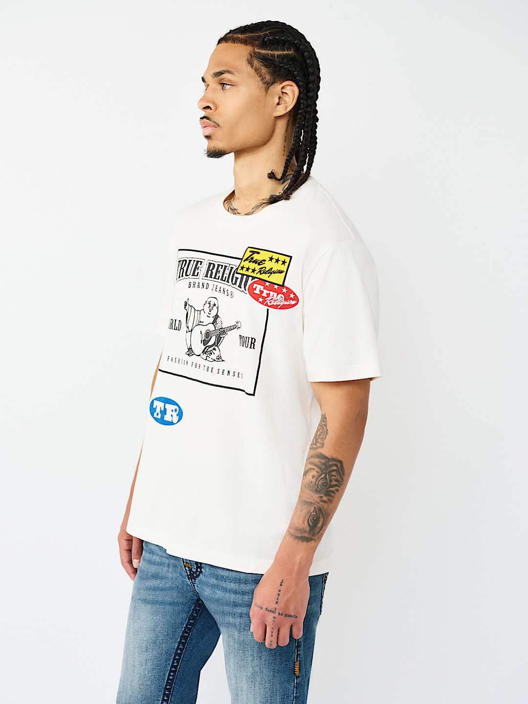 WORLD TOUR LOGO PATCH HEAVYWEIGHT TEE, image 4