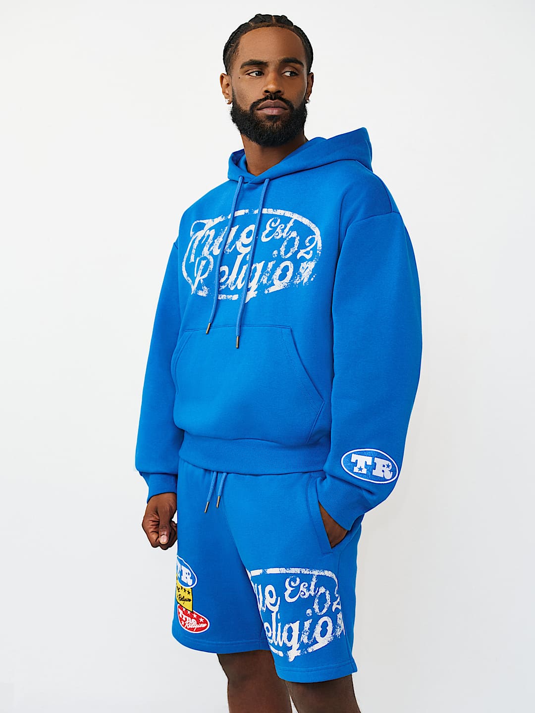 LOGO PATCH BOXY PULLOVER HOODIE, image 3