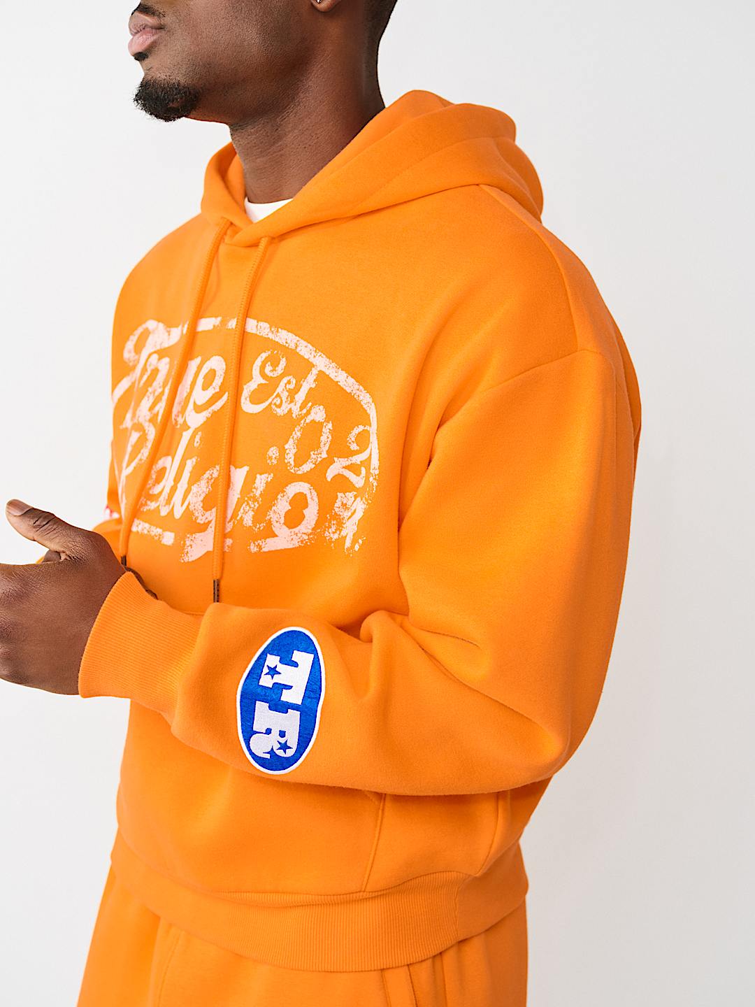 LOGO PATCH BOXY PULLOVER HOODIE, image 4