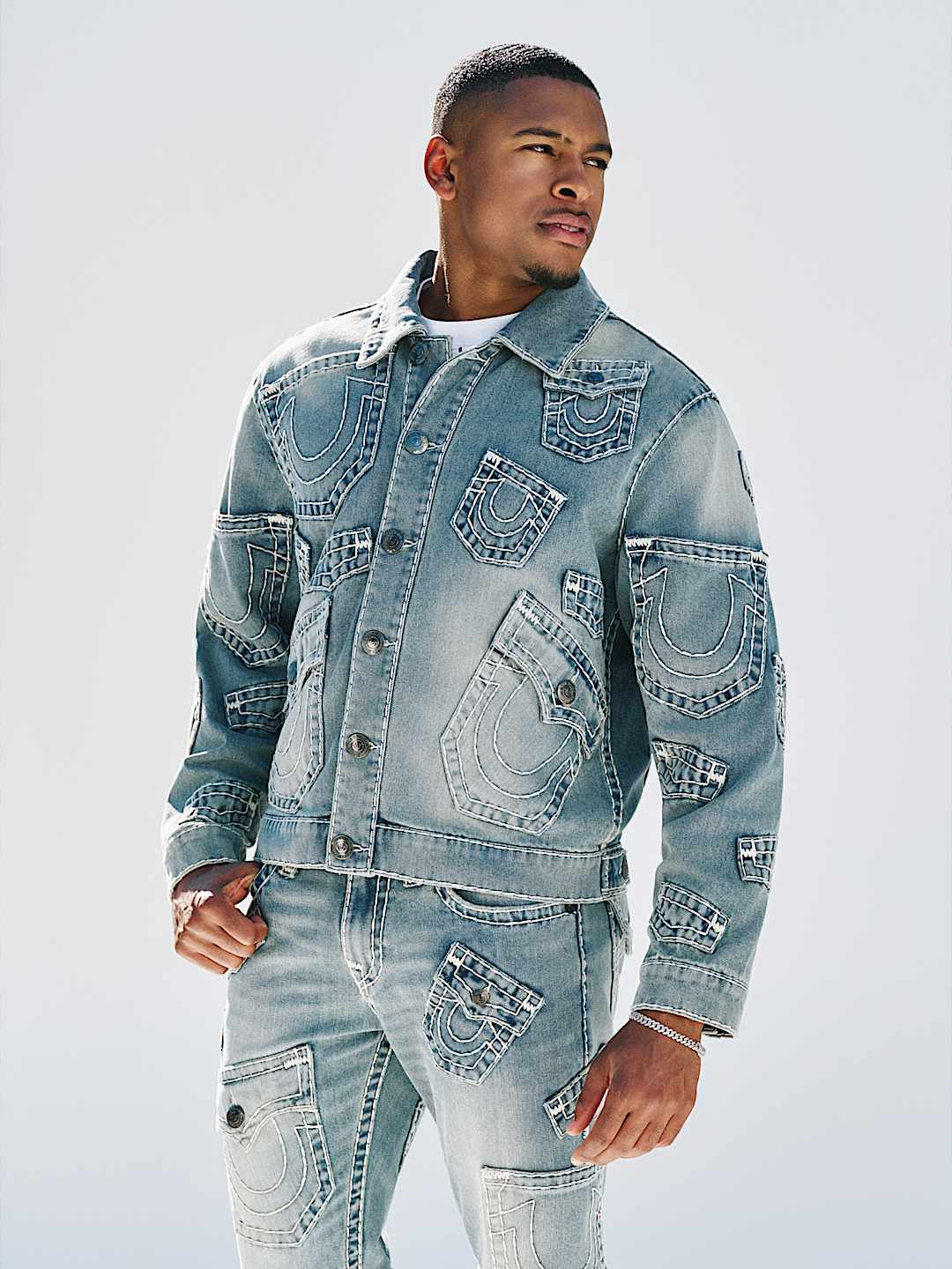 MULTI-POCKET SUPER T DENIM JACKET, image 3