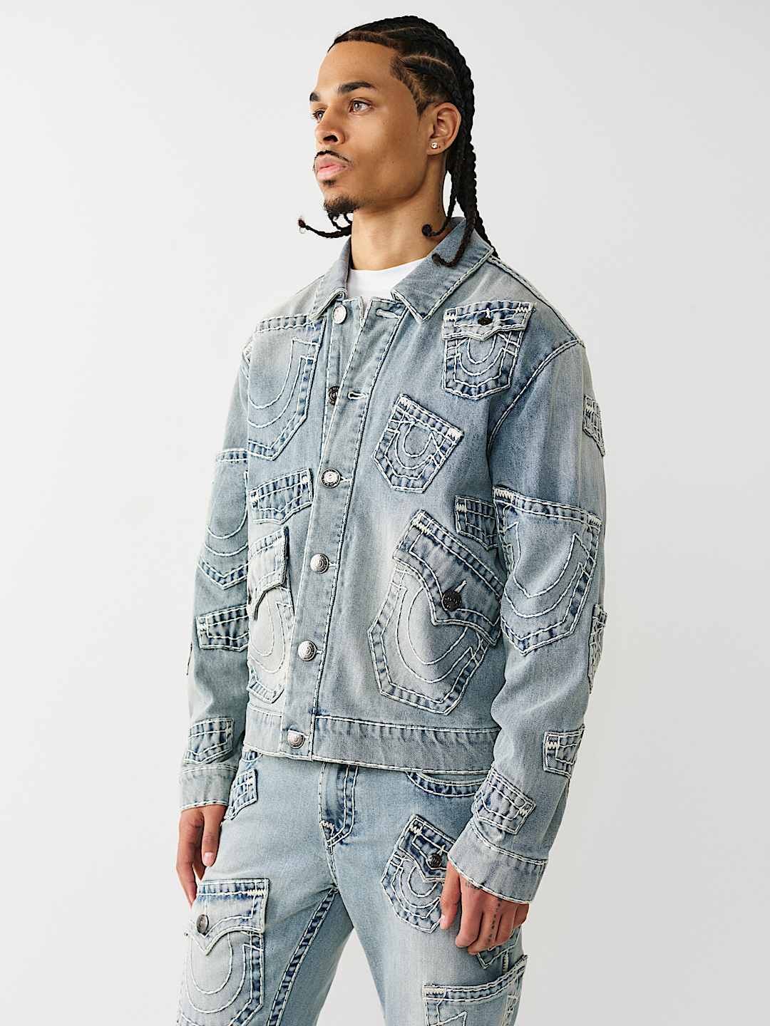 MULTI-POCKET SUPER T DENIM JACKET, image 4