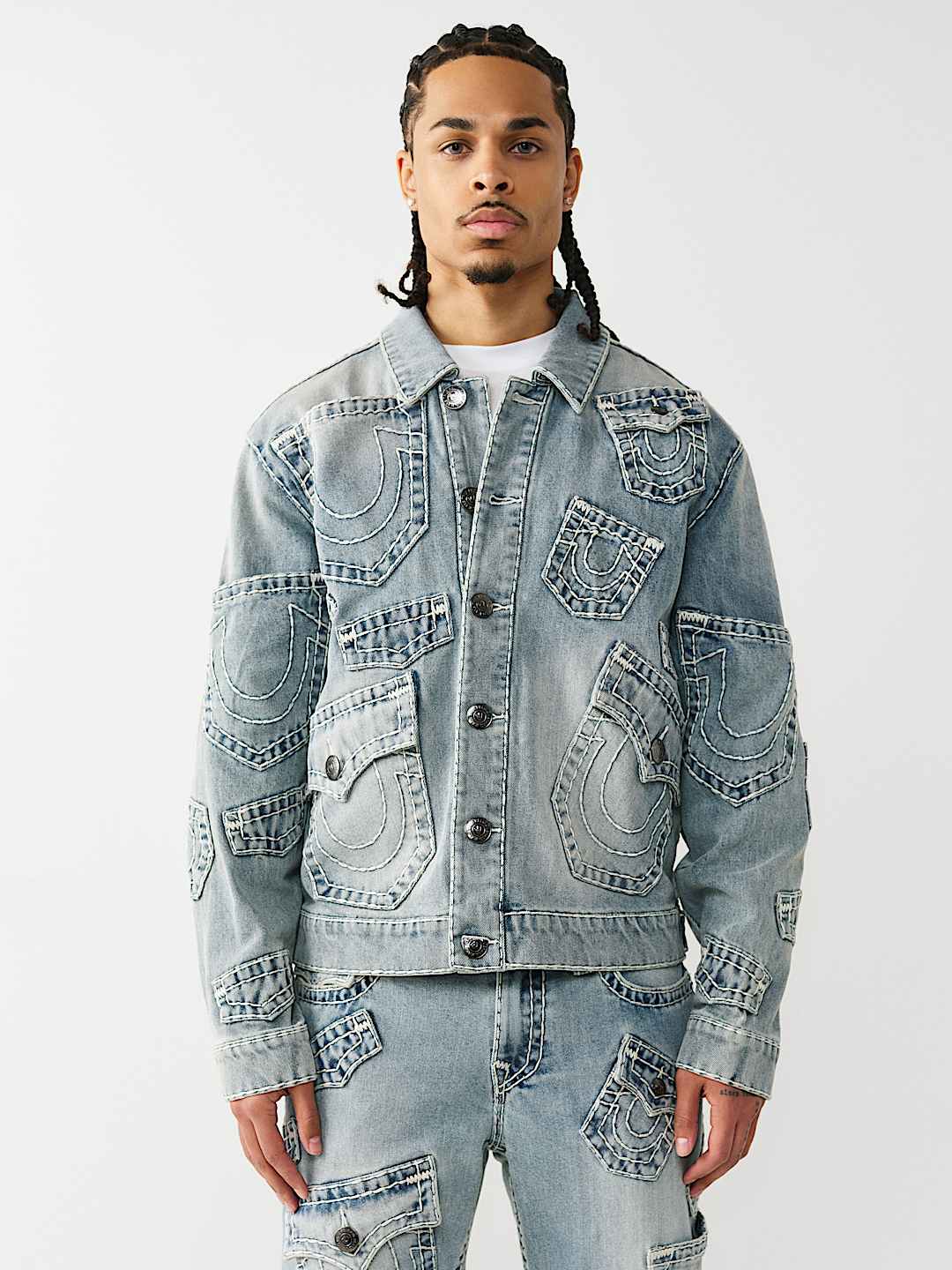 MULTI-POCKET SUPER T DENIM JACKET, image 1
