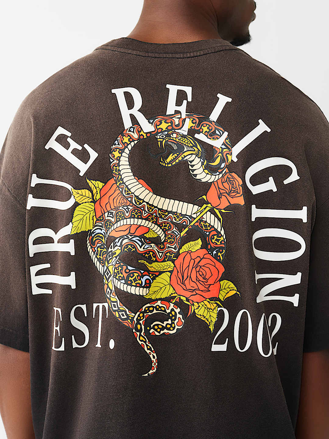 FLORAL SNAKE HEAVYWEIGHT OVERSIZED TEE, image 4