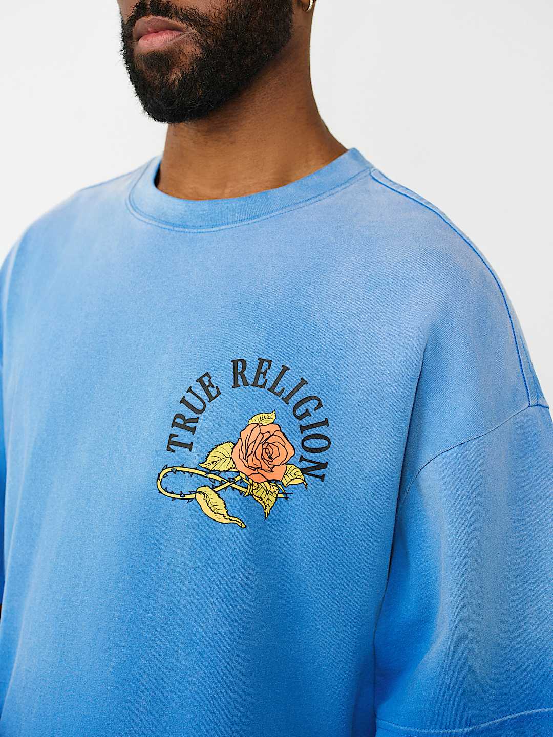 FLORAL SNAKE HEAVYWEIGHT OVERSIZED TEE, image 4