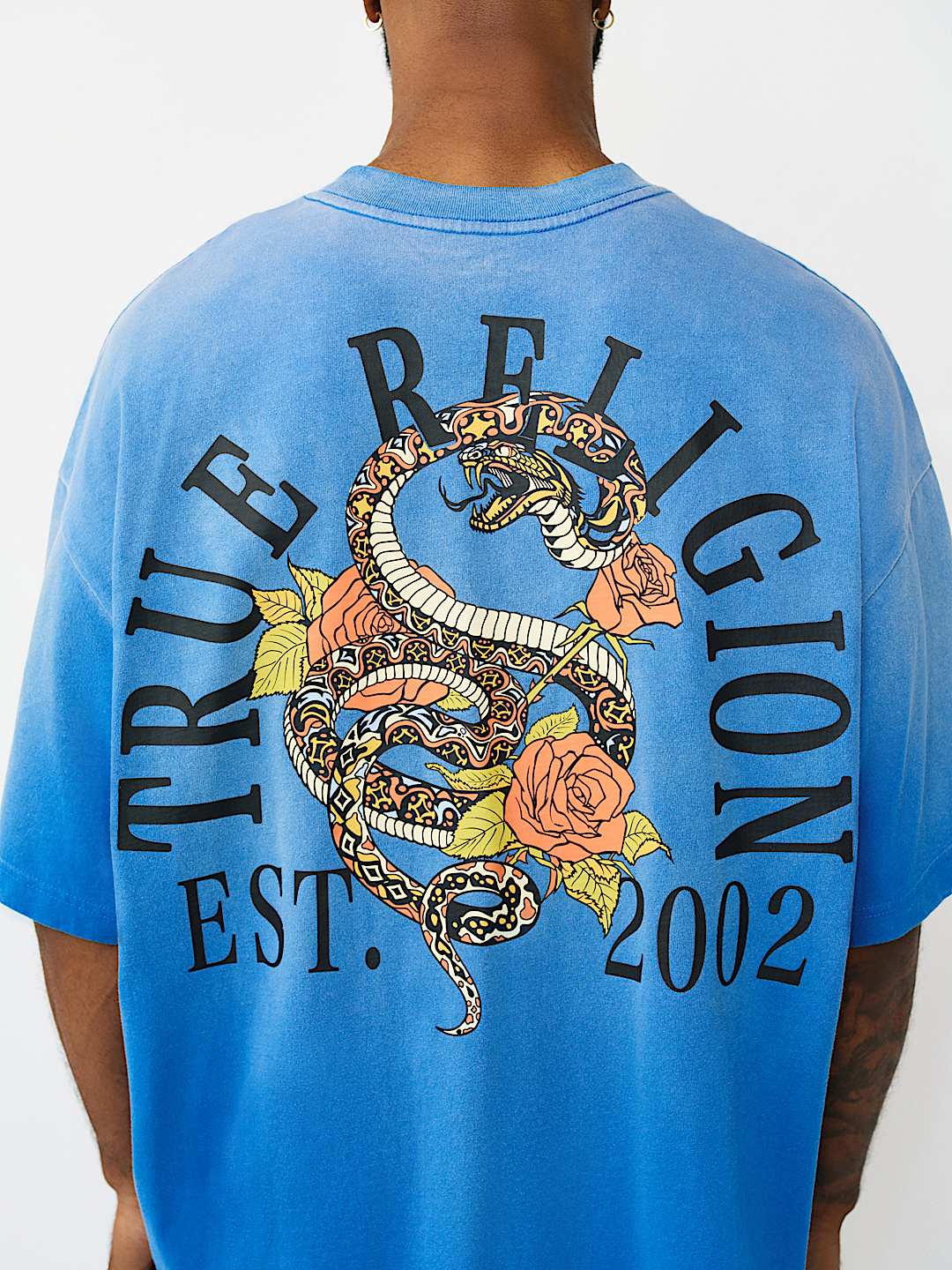 FLORAL SNAKE HEAVYWEIGHT OVERSIZED TEE, image 5