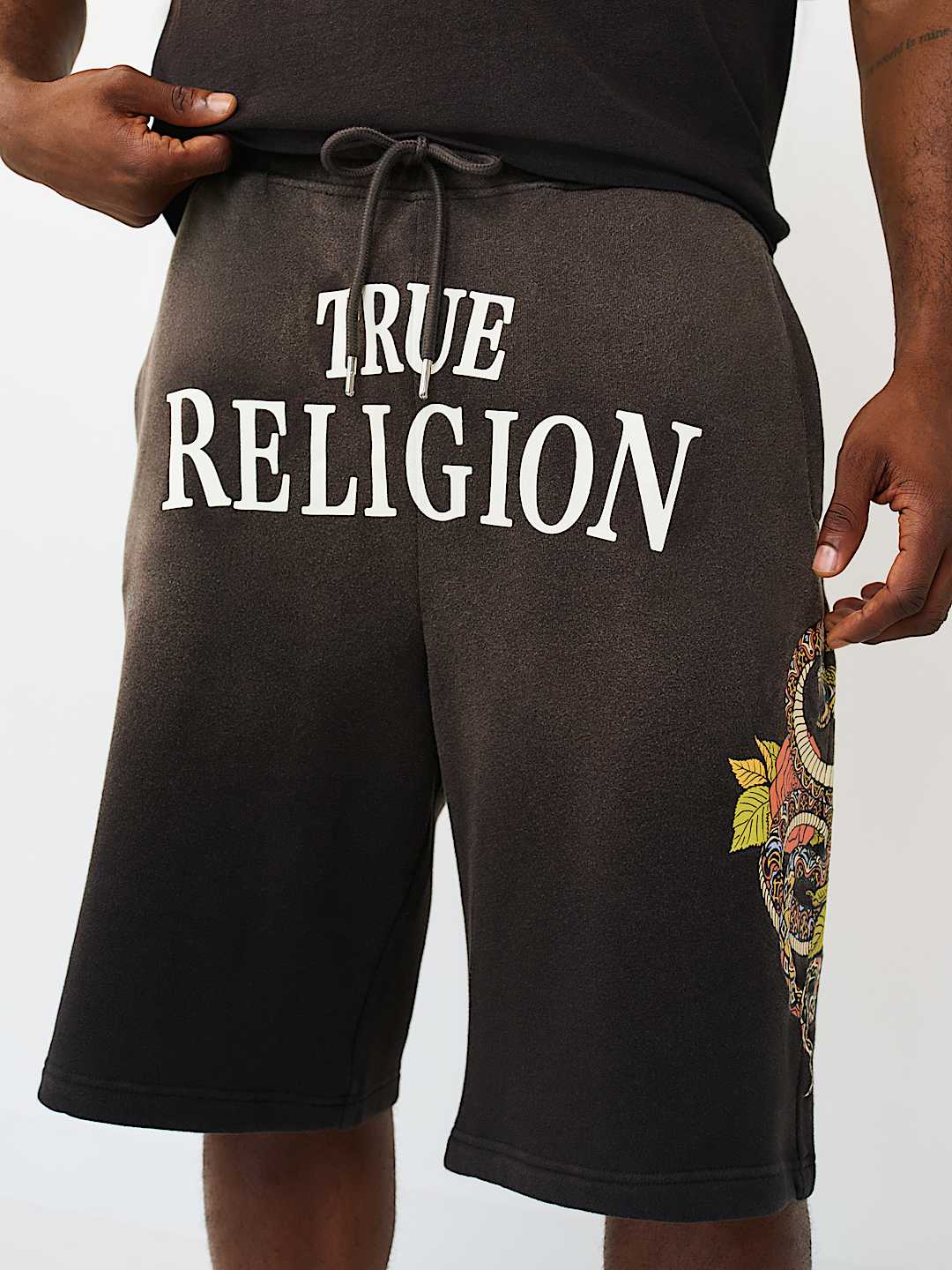 MIKEY FLORAL SNAKE BAGGY AF SWEATSHORT