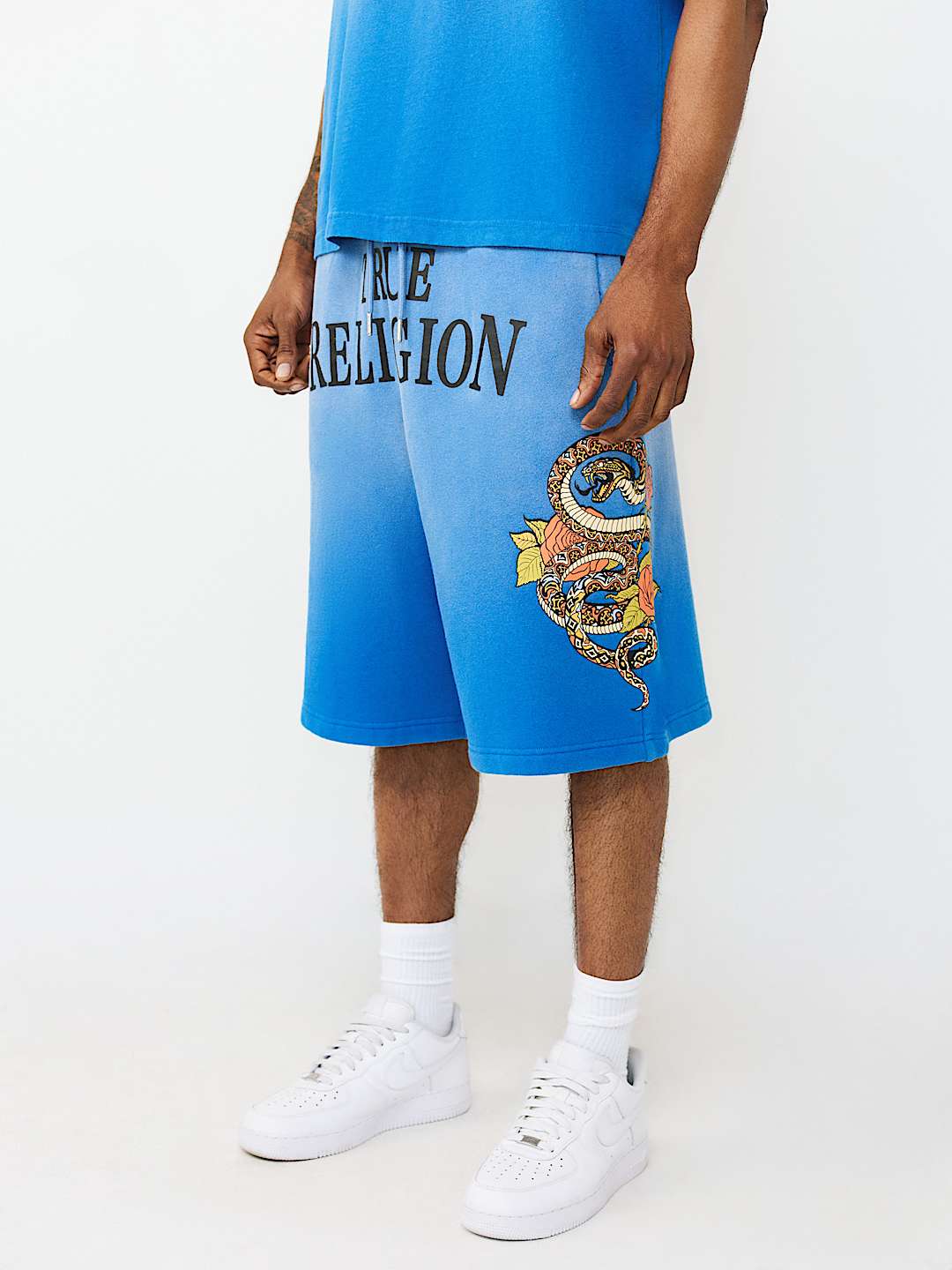 MIKEY FLORAL SNAKE BAGGY AF SWEATSHORT